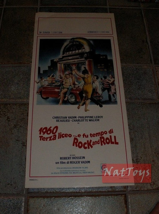 Locandina Film 1960 TERZA LICEO? E FU TEMPO DI ROCK AND ROLL Original Poster