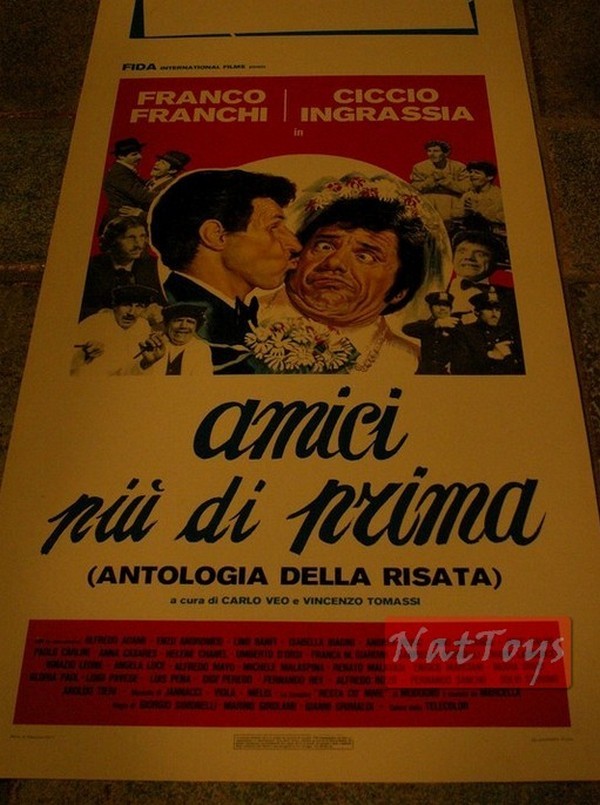 Film Poster FRIENDS MORE THAN BEFORE F. Franchi Ciccio Ingrassia Original Poster