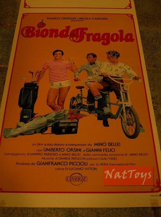 Film Poster STRAWBERRY BLONDE 1980 by Mino Bellei Original Cinema Poster