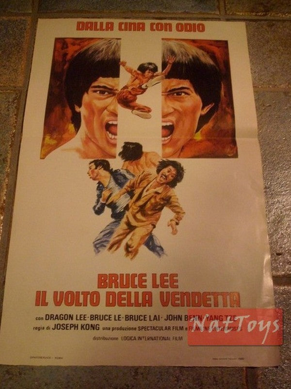 Film Poster BRUCE LEE THE FACE OF REVENGE Original Cinema Poster