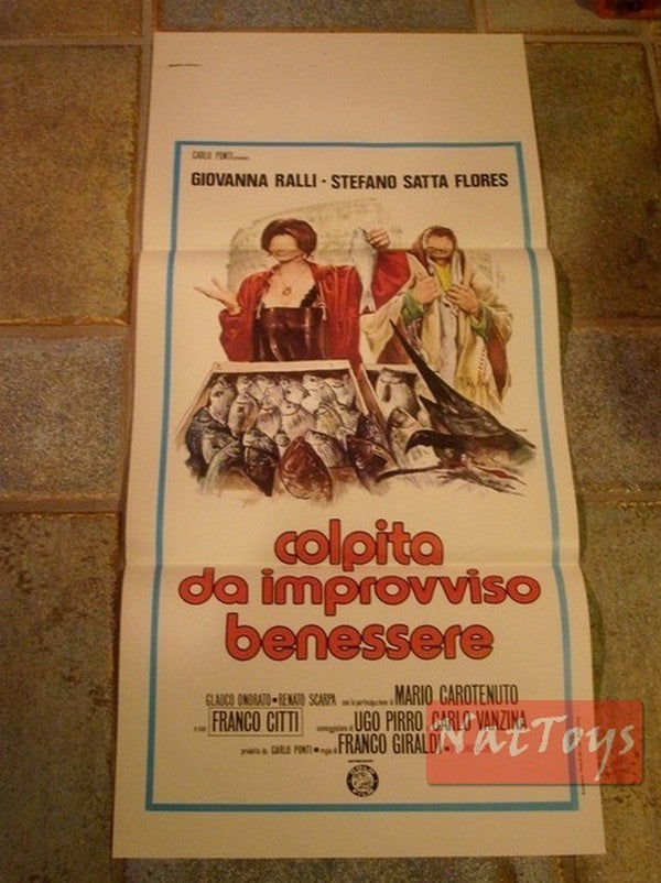 Film Poster STRUCK BY SUDDEN WELL-BEING 1975 G. Ralli Original Poster