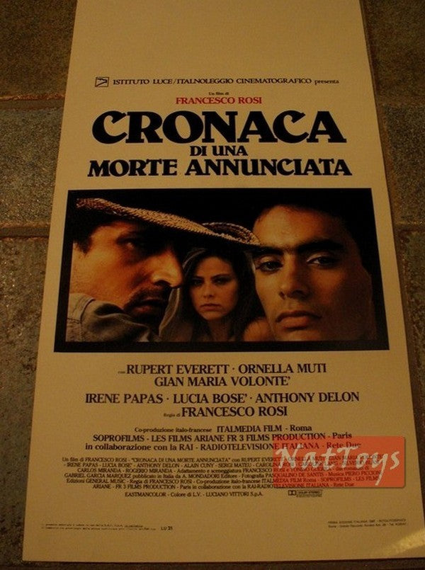 Locandina Film CRONACA DI UNA MORTE ANNUNCIATA R. Everett O.Muti Original Poster