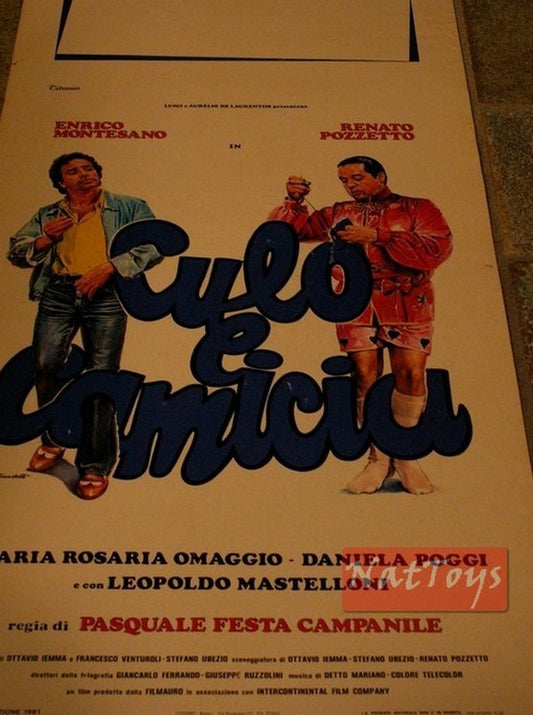 Film Poster ASS AND SHIRT with Montesano and Pozzetto Original Cinema Poster