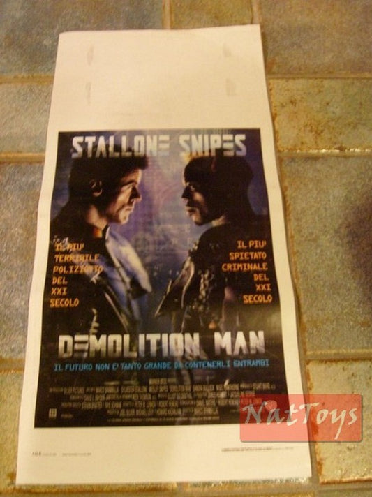 Locandina Film DEMOLITION MAN con Stallone e Snipes Original Poster Cinema