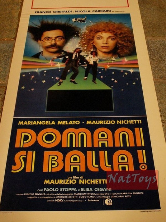 Locandina Film DOMANI SI BALLA Mariangela Melato M. Nichetti Original Poster