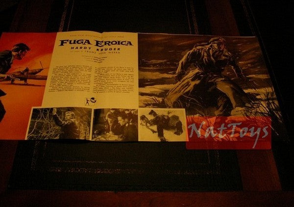 Locandina Film FOTOBUSTA FUGA EROICA Hardy Kruger Original Poster