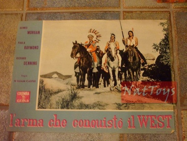 Locandina Film FOTOBUSTA L'ARMA CHE CONQUISTO' IL WEST 34X45 1960 Original Poster