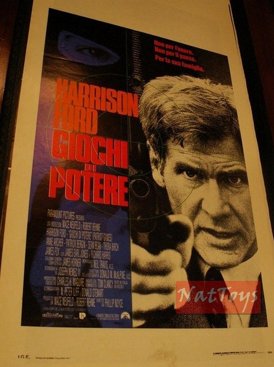 POWER GAMES Film Poster with Harrison Ford Original Cinema Poster