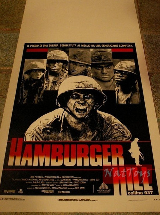 Film Poster HAMBURGER HILL HILL 937 by John Irvin 1987 Original Poster