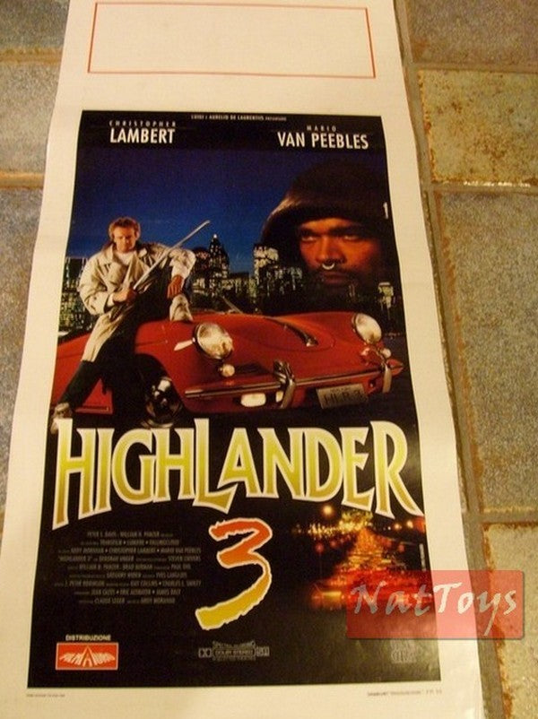 Locandina Film HIGHLANDER 3 con Christoper Lambert Original Poster Cinema