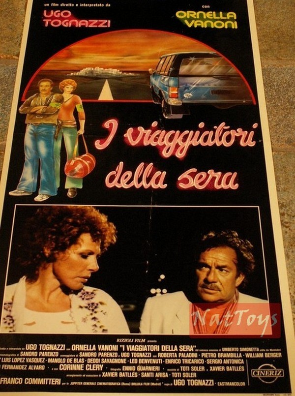 Film Poster THE EVENING TRAVELERS Ugo Tognazzi O. Vanoni Original Poster