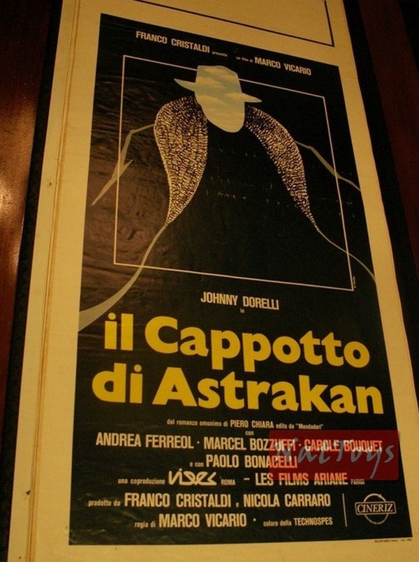 Film Poster THE COAT OF ASTRAKAN with Johnny Dorelli Original Poster