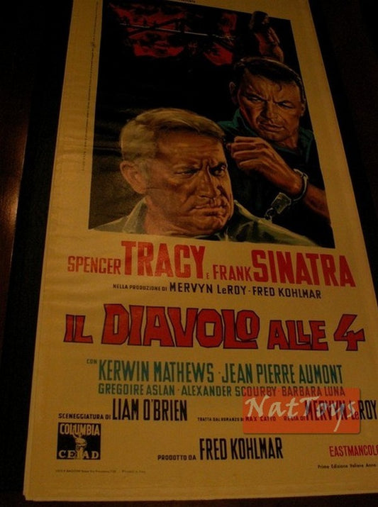 Film Poster THE DEVIL AT 4 O'Clock Spencer Tracy F. Sinatra 1961 Original Poster