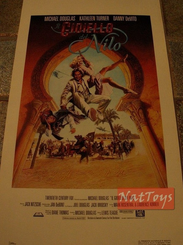 Locandina Film IL GIOELLO DEL NILO con M. Douglas K. Turner Original Poster