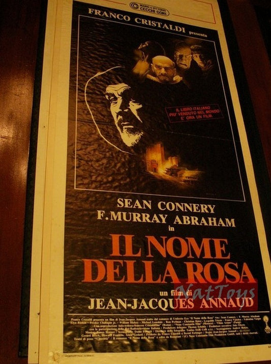 Film Poster THE NAME OF THE ROSE 1986 with Sean Connery type B Original Poster