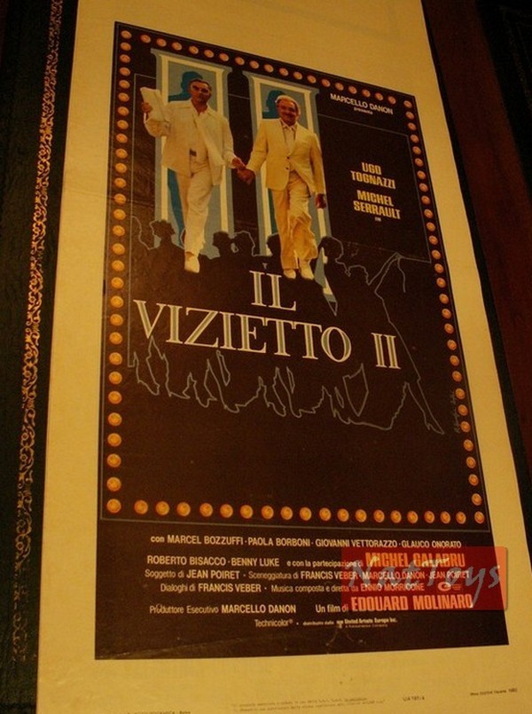 Film Poster IL VIZIETTO II with Ugo Tognazzi Michel Serrault Original Poster