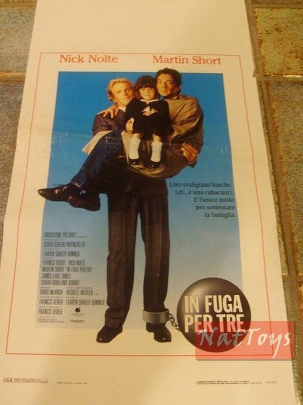 Film Poster ON THE RUN FOR THREE with Nick Nolte, Martin Short Original Poster