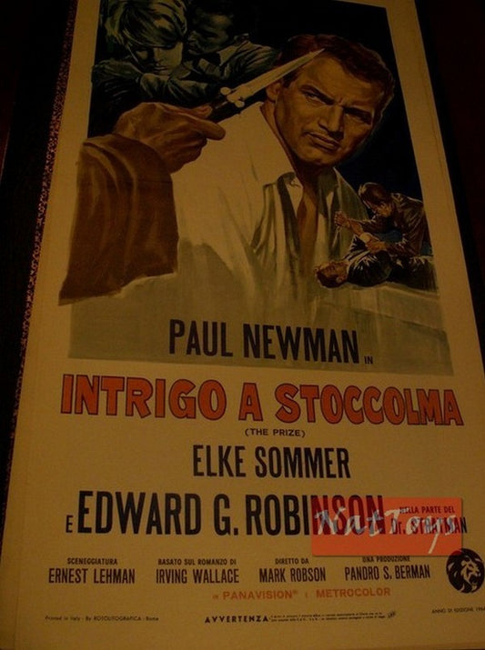 Film Poster STOCKHOLM INTRIGO with Paul Newman 1963 Original Cinema Poster