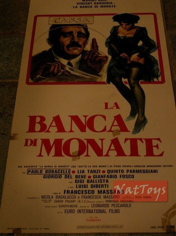 Film poster LA BANCA DI MONATE with Walter Chiari Original Cinema Poster