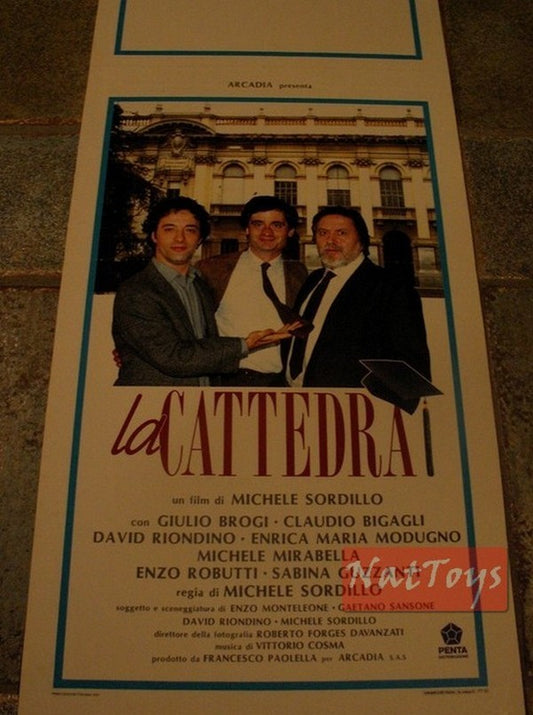 Film Poster LA CATTEDRA with D. Riondino and S. Guzzanti Original Poster