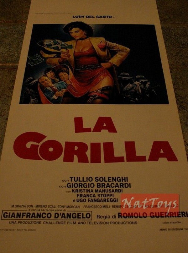 Locandina Film LA GORILLA con Lory Del Santo Solenghi Bracardi Original Poster