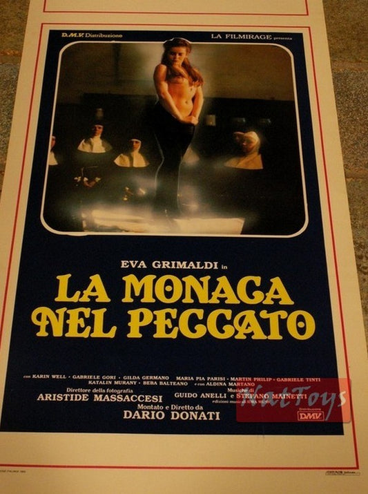 Film Poster THE NUN OF SIN with Eva Grimaldi Original Cinema Poster