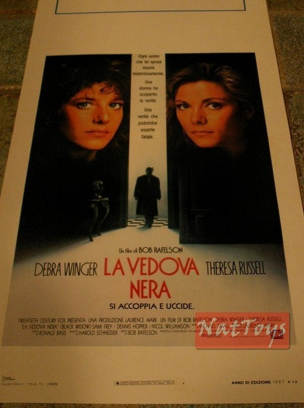 Locandina Film LA VEDOVA NERA con Debra Winger e Theresa Russell Original Poster