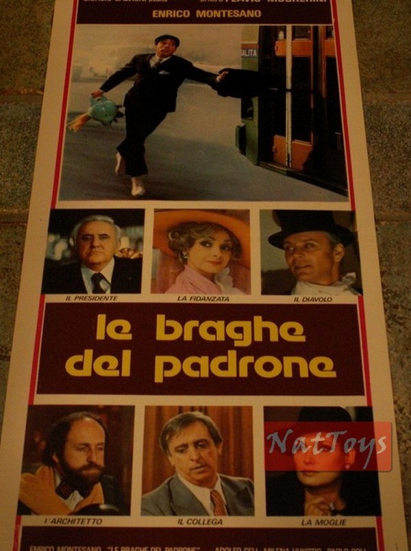 Film Poster THE MASTER'S BRAGHE with Enrico Montesano Original Poster