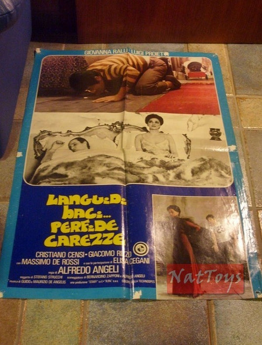 Locandina Film MANIFESTO LANGUIDI BACI PERFIDE CAREZZE 47X67 Original Poster