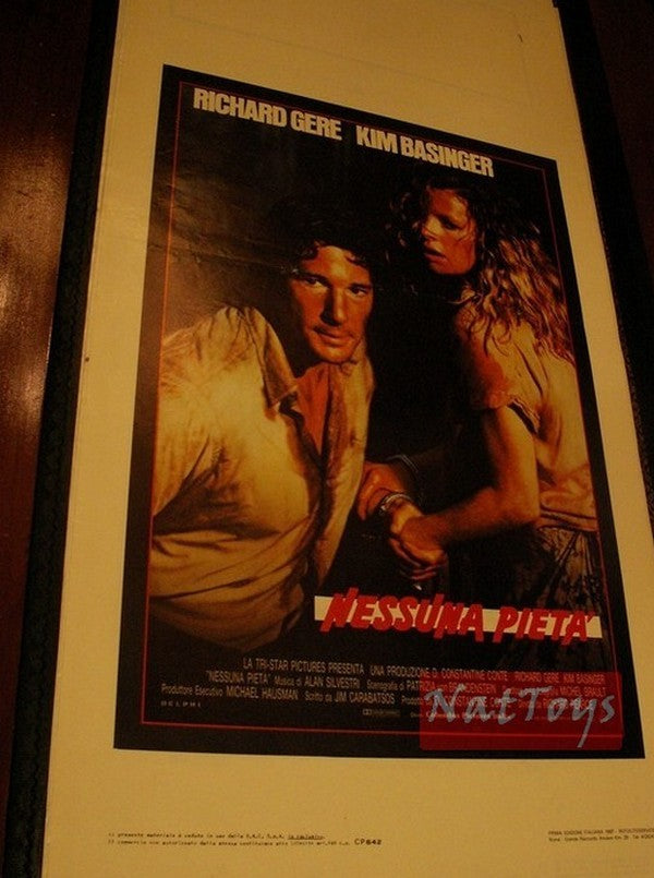 NO MERCY Film Poster with Richard Gere and Kim Basinger Original Poster