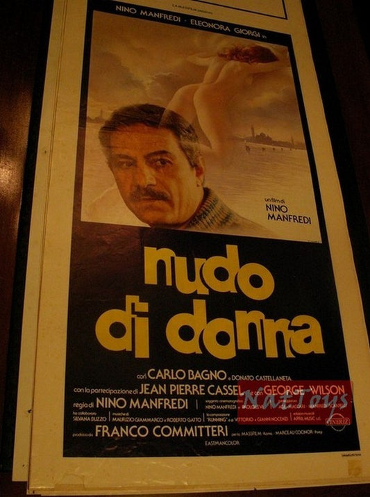 NUDE WOMAN Film Poster with Nino Manfredi Original Cinema Poster