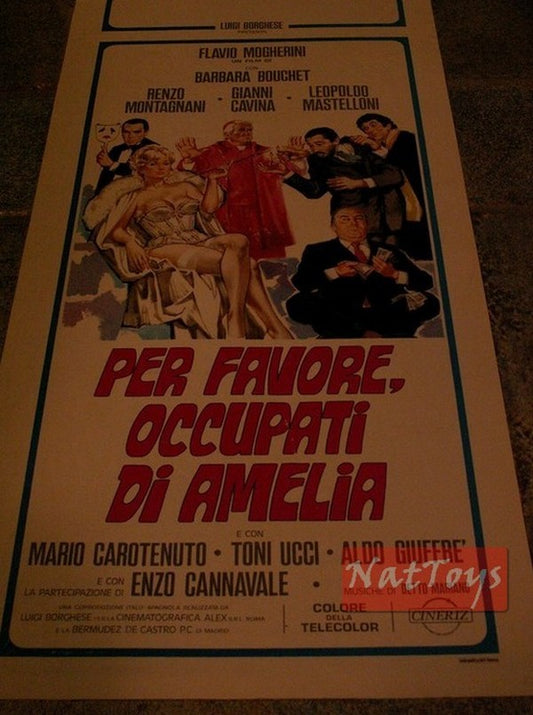 Film Poster PLEASE DEAL WITH AMELIA with Barbara Bouchet Original Poster