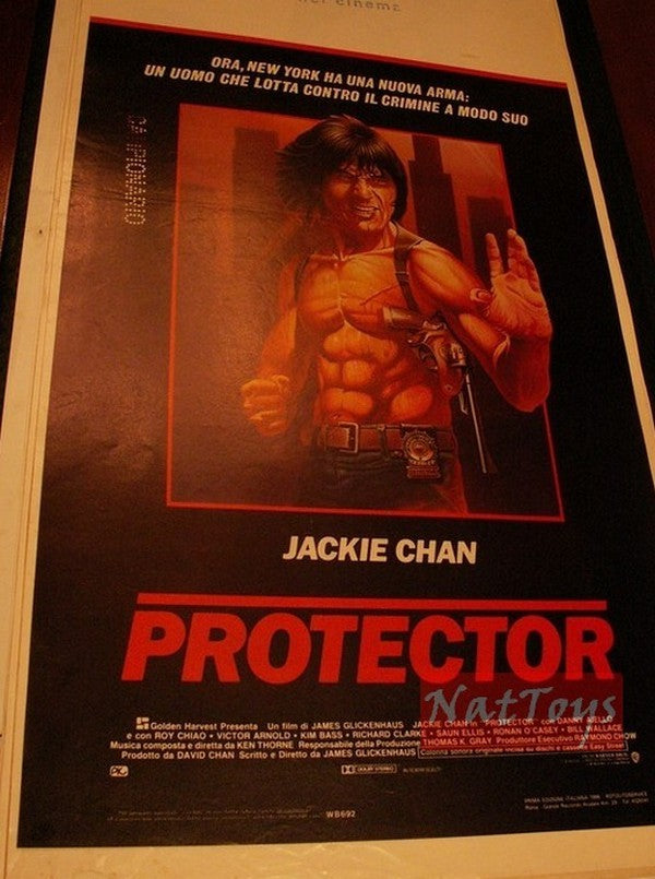 PROTECTOR Film Poster with Jackie Chan Original Cinema Poster