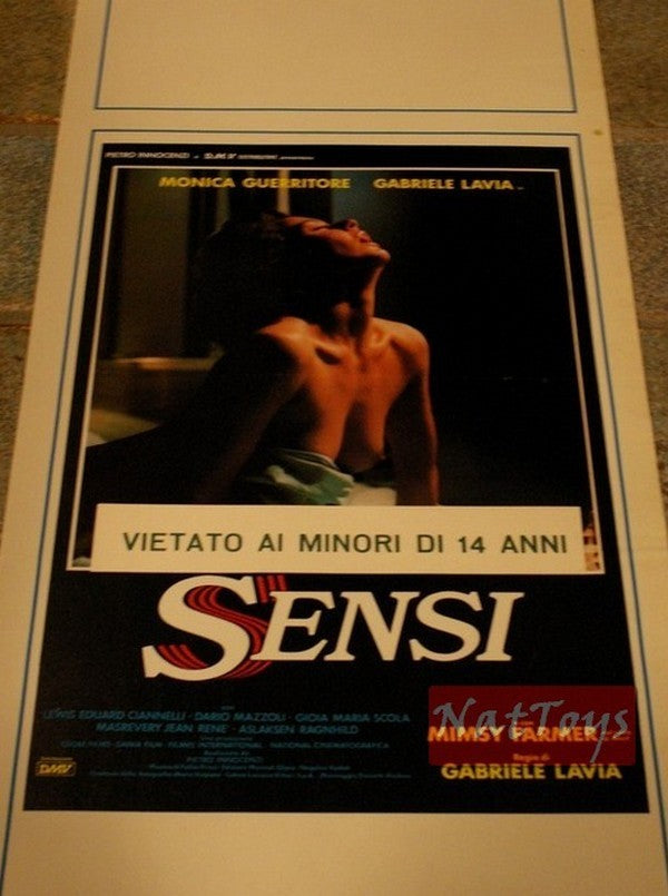 SENSI Film Poster with Monica Guerritore and Gabriele Lavia Original Poster