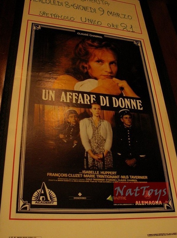 Film Poster AN AFFAIR OF WOMEN with Isabelle Huppert Original Cinema Poster