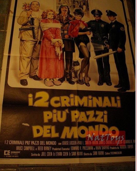 Manifesto Film I 2 CRIMINALI PIU' PAZZI DEL MONDO Original Poster