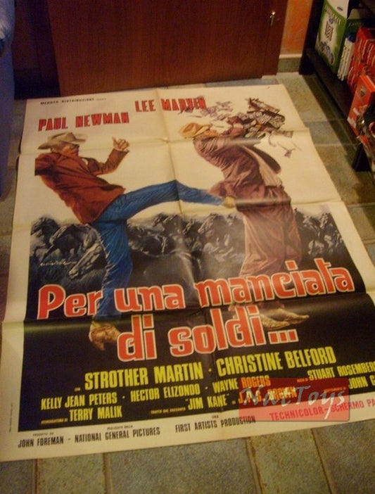 Manifesto Film PER UNA MANCIATA DI SOLDIÿ1972 Paul Newman tipo1 Original Poster