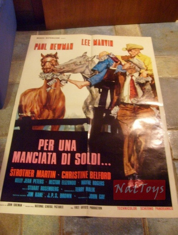 Film Poster FOR A HANDFUL OF MONEYÿ1972 Paul Newman type2 Original Poster