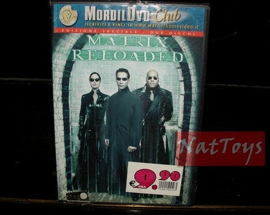 MATRIX RELOADED Keanu Reeves Film DVD Nuovo Originale