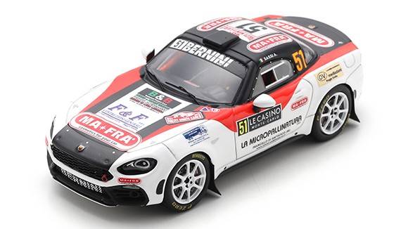 SCALE MODEL COMPATIBLE WITH ABARTH 124 N.51 MONTE CARLO 2022 A.SASSI-G.ROMEI 1:43 SPARK MODEL S6703