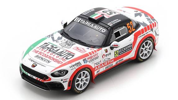 SCALE MODEL COMPATIBLE WITH ABARTH 124 N.52 MONTE CARLO 2022 R.GOBBIN-F.GRIMALDI 1:43 SPARK MODEL S6704