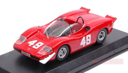 SCALE MODEL COMPATIBLE WITH ABARTH 2000 SE N.49 2nd (WINNER CLASS) MONT VENTOUX 1969 A.MERZARIO 1:43 BEST MODEL BT9704