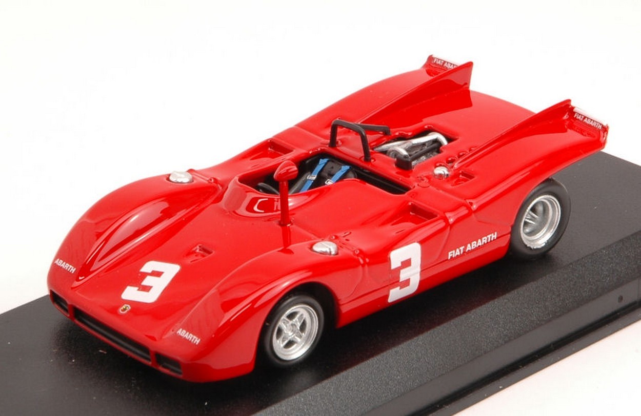 SCALE MODEL COMPATIBLE WITH ABARTH 2000 SP N.3 2nd EUROPEAN 2 LITRE SALZBURGRING 1970 D.QUESTER 1:43 BEST MODEL BT9631