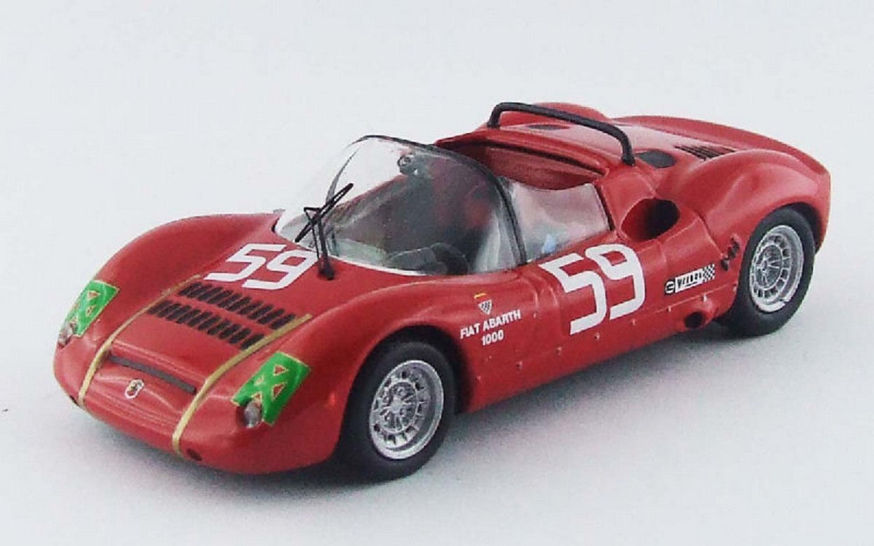 MODELLINO IN SCALA COMPATIBILE CON ABARTH SP 1000 N.59 15th 1000 Km MONZA 1968 PASOTTI-GRANO 1:43 BEST MODEL BT9530