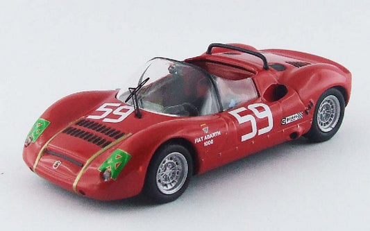 SCALE MODEL COMPATIBLE WITH ABARTH SP 1000 N.59 15th 1000 Km MONZA 1968 PASOTTI-GRANO 1:43 BEST MODEL BT9530