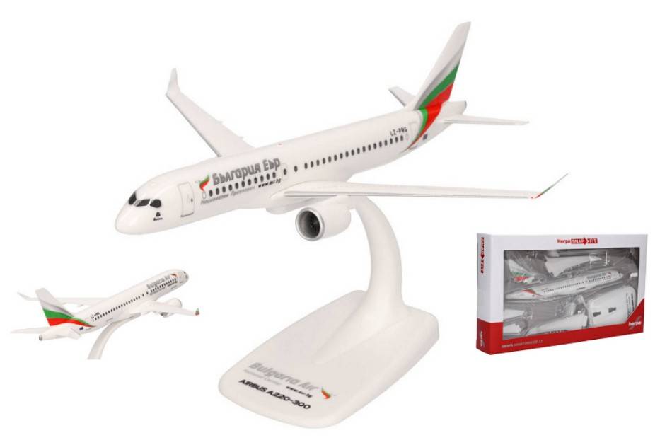 SCALE MODEL COMPATIBLE WITH AIRBUS A220-300 BULGARIA AIR 1:200 HERPA HP613811