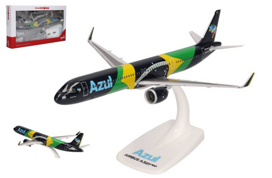 SCALE MODEL COMPATIBLE WITH AIRBUS A321 neo AZUL BRAZILIAN AIRLINES 1:200 HERPA HP613682