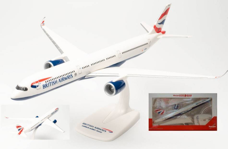 SCALE MODEL COMPATIBLE WITH AIRBUS A350-1000 BRITISH AIRWAYS 1:200 HERPA HP613859