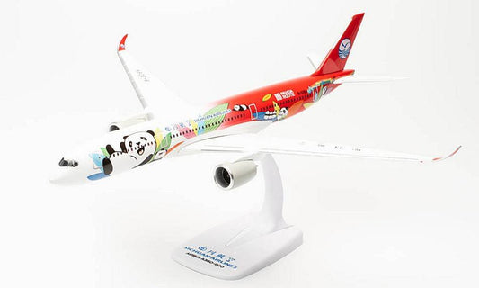 MODELLINO IN SCALA COMPATIBILE CON AIRBUS A350-900 SICHUAN AIRLINES "PANDA ROUTE" 1:200 HERPA HP613521