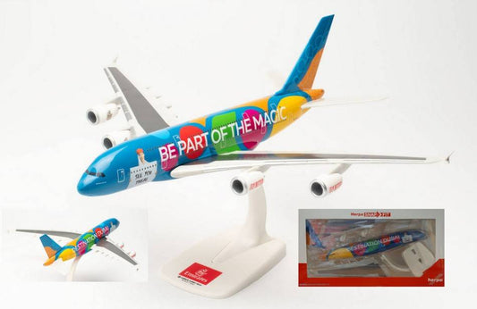 SCALE MODEL COMPATIBLE WITH AIRBUS A380 EMIRATES "DESTINATION DUBAI" 1:250 HERPA HP613842